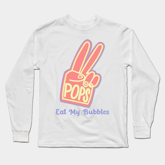 eat my bubbles, swim fast, swimmer joke Long Sleeve T-Shirt by Bomberrie